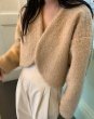 画像1: Women's Fluffy short length bolero jacket cardigan　モコモコショート丈ボレロ ジャケットカーディガン (1)