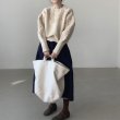 画像5: Women'sRound neck daisy 3D embroidery rattan sleeve pullover knit sweater 　ラウンドネックデイジー３D 刺繍ラタンスリーブプルオーバーニットセーター (5)