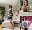 画像6: Women's Landscape Embroidery Handmade Round Neck Sweater knit　ランドケープ刺繍ハンドメイドラウンドネックセーターニット (6)