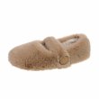 画像1: Mary Jane fur flat pumps shoes 　モコモコファーフラットパンプスシューズ (1)