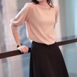 画像3: Women's Balloon sleeve 3/4 sleeve high neck sweater  knit　七部バルーン袖ハイネックセーターニット (3)