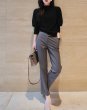 画像6: Women's Balloon sleeve 3/4 sleeve high neck sweater  knit　七部バルーン袖ハイネックセーターニット (6)