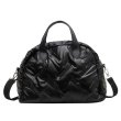 画像1: Down quilting Shoulder Tote Crossbody Bag 　ユニセックス男女兼用キルティングダウンナイロンクロスボディバッグトートショルダーバッグ (1)