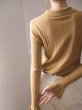 画像5: Women's slim long sleeve Polo collar cardigan sweater  knit　ポロカラースリムフィットニットカーディガンセーターニット (5)