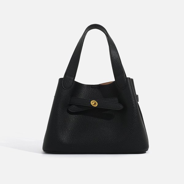 画像6: Leather Belt Bucket Tote Shoulder Crossbody Bag　ユニセックス男女兼用レザーベルトバケットトートショルダークロスボディバッグ (6)