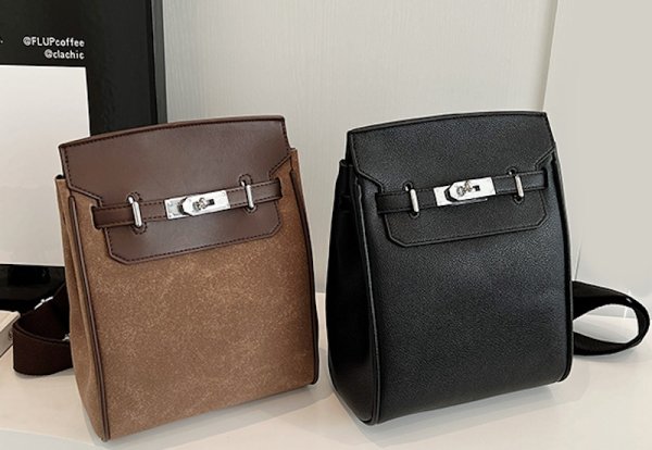 画像3: Leather one-shoulder square crossbody bag　ユニセックス男女兼用レザーワンショルダースクエアショルダークロスボディバッグ (3)