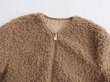 画像3: Women's Fluffy zipper jacket coat　モコモコジップ ジャケットコート (3)