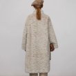 画像6: Women's Hooded long soft coat jacket　スタンドカラーミッドレングスラムファーロングコート  (6)