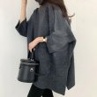 画像6: Women's High neck poncho style long knit jacket sweater 　ハイネック ポンチョロング ニットジャケットセータージャケット (6)
