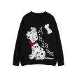 画像8: 101 Dalmatians knitted round neck sweater pullover knit　 男女兼用ユニセックス101匹ワンちゃんダルメシアンドッグパピー長袖ラウンドネック丸首セーターニット (8)