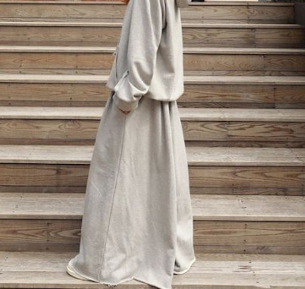 画像6: Sweat loose wide leg casual pants bottoms　スエットルーズワイドレッグカジュアルパンツボトムス (6)