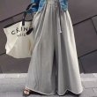画像1: Sweat loose wide leg casual pants bottoms　スエットルーズワイドレッグカジュアルパンツボトムス (1)