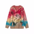 画像7: Beautiful girl knitted hood long sleeve sweater　 男女兼用ユニセックス美少女フード長袖セーターニット (7)
