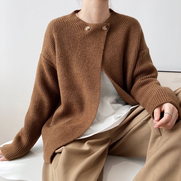 画像6: French style retro knit cardigan jacket　 フレンチスタイルレトロニットカーディガンジャケット (6)