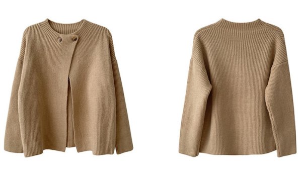 画像8: French style retro knit cardigan jacket　 フレンチスタイルレトロニットカーディガンジャケット (8)