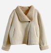画像2: Women's Reversible fur one-piece short jacket Coat　リバーシブルファーショートコート ジャケット (2)