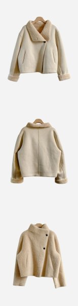 画像10: Women's Reversible fur one-piece short jacket Coat　リバーシブルファーショートコート ジャケット (10)