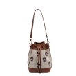 画像2: Bear Embroidery Portable Bucket Tote Shoulder Crossbody Bag　ユニセックス男女兼用ベア刺繍ポータブルバケットトートショルダークロスボディバッグ (2)