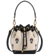 画像1: Bear Embroidery Portable Bucket Tote Shoulder Crossbody Bag　ユニセックス男女兼用ベア刺繍ポータブルバケットトートショルダークロスボディバッグ (1)
