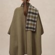 画像7: Women's Reversible scarf cape style wool double-sided wool coatjacket　スカーフマントスタイルウール両面ウールコートコート  (7)