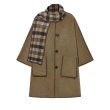 画像9: Women's Reversible scarf cape style wool double-sided wool coatjacket　スカーフマントスタイルウール両面ウールコートコート  (9)