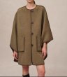 画像6: Women's Reversible scarf cape style wool double-sided wool coatjacket　スカーフマントスタイルウール両面ウールコートコート  (6)