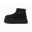 画像2: Thick-soled short sheepskin boots　厚底プラットフォームミニショート丈シープスキンブーツシューズ (2)