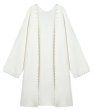 画像1: Imitation mink pearl long cardigan jacket coat　イミテーションミンクパールロング丈カーディガンジャケット コート (1)