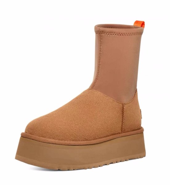 画像2: Thick-soled sheepskin sock boots　厚底プラットフォームシープスキンソックスブーツシューズ (2)