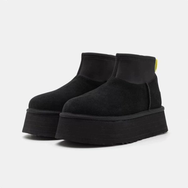 画像5: Thick-soled short sheepskin boots　厚底プラットフォームミニショート丈シープスキンブーツシューズ (5)