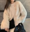 画像7: Women's Double-breasted fur jacket coat　ダブルブレストファーコート ジャケット (7)