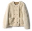 画像1: Women's Double-breasted fur jacket coat　ダブルブレストファーコート ジャケット (1)