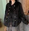 画像9: Women's Double-breasted fur jacket coat　ダブルブレストファーコート ジャケット (9)