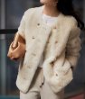 画像5: Women's Double-breasted fur jacket coat　ダブルブレストファーコート ジャケット (5)