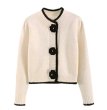 画像1: Camellia brooch button cardigan sweater knit　カメリアブローチボタンカーディガンジャケット コート (1)