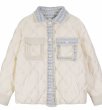 画像1: Women's Tweed-trimmed down jacket coat　ツイードトリミングダウンジャケットコート (1)