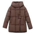 画像4: Women's Mid-length quilted down coat  jacket 　ミドル丈キルティングダウンジャケットコート (4)