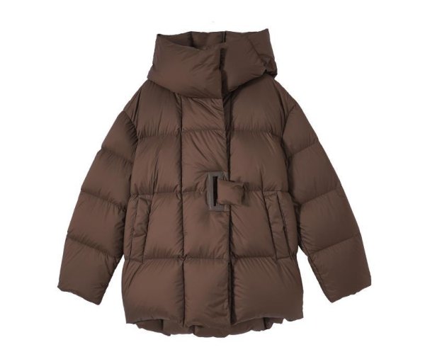 画像6: Women's Mid-length quilted down coat  jacket 　ミドル丈キルティングダウンジャケットコート (6)