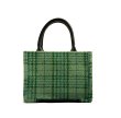 画像5: Check & Camellia Square Tote Shoulder Crossbody Bag ユニセックス男女兼用チェック＆カメリアスクエアトートショルダークロスボディーバック (5)