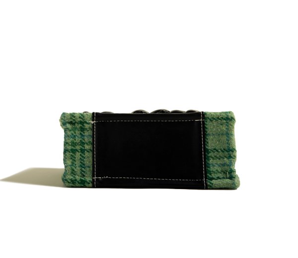 画像6: Check & Camellia Square Tote Shoulder Crossbody Bag ユニセックス男女兼用チェック＆カメリアスクエアトートショルダークロスボディーバック (6)