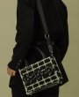 画像14: Check & Camellia Square Tote Shoulder Crossbody Bag ユニセックス男女兼用チェック＆カメリアスクエアトートショルダークロスボディーバック (14)