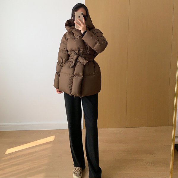 画像5: Women's  Hoodie Down Coat Jacket　フーディダウンジャケットコート (5)