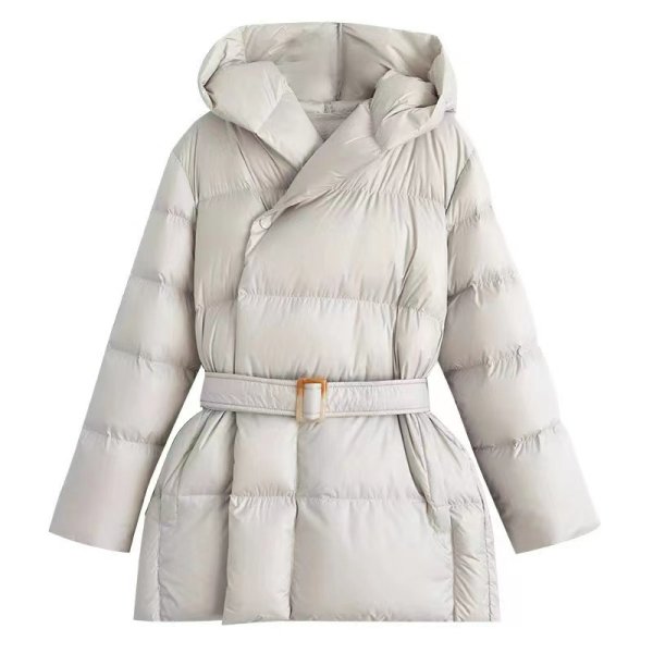 画像1: Women's  Hoodie Down Coat Jacket　フーディダウンジャケットコート (1)