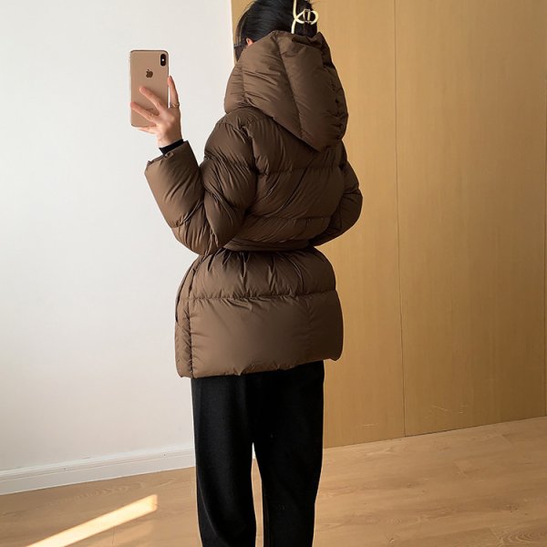 画像4: Women's  Hoodie Down Coat Jacket　フーディダウンジャケットコート (4)