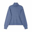 画像2: Border stripe cardigan with bowtie Sweater knit　リボンボウタイ付きボーダーカーディガン ニット ジャケット  (2)