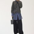 画像5: Diagonal button irregular design round neck sweater cardigan knit　斜めボタンイレギュラーデザインラウンドネックカーディガンセーターニット ジャケット  (5)