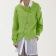 画像3: Diagonal button irregular design round neck sweater cardigan knit　斜めボタンイレギュラーデザインラウンドネックカーディガンセーターニット ジャケット  (3)