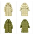 画像5: Women's White duck down quilted long down coat jacket 　ホワイトダックダウンキルティングロングダウンコートジャケット (5)