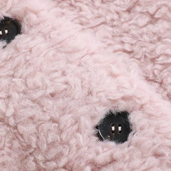 画像3: Women's Contrast collar lamb wool long coat jacket 　コントラストカラー襟ラムウールロングコートジャケット (3)