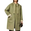 画像1: Women's French style hoodie mid-length coat  jacket 　フレンチスタイルフーディーミドル丈コートジャケット (1)